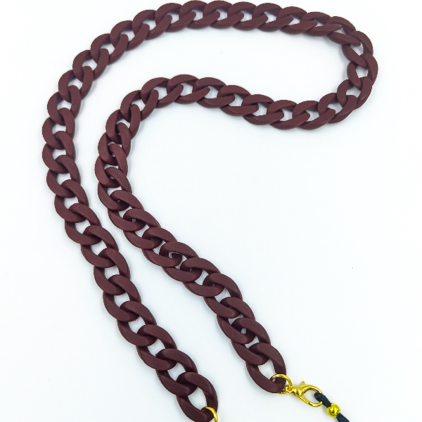 Acrylic chain mat - dark red 